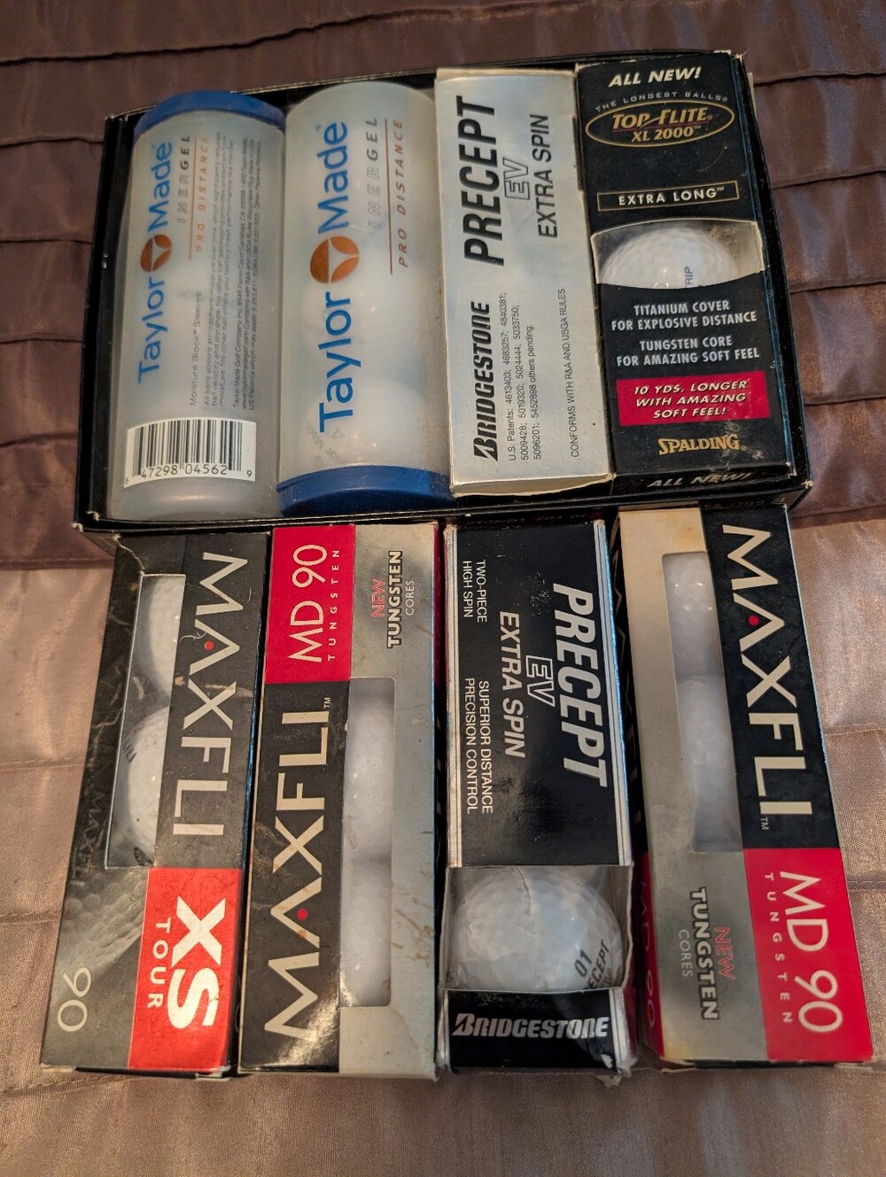 Assorted Golf Balls - NEW - TaylorMade, Maxfli, Percept, Spaulding Top Flite